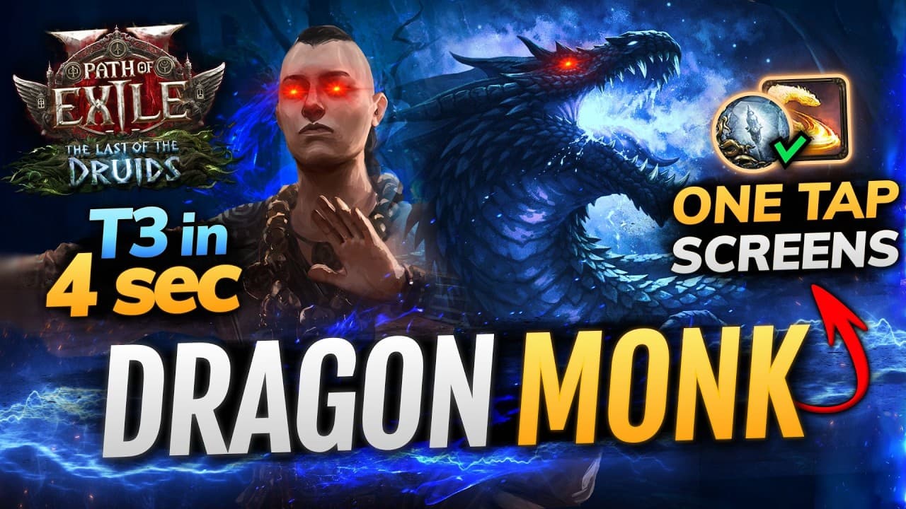 DRAGON Monk ONE TAPS Everything! - Wyvern Build Guide for Invoker in Path of Exile 2 0.4