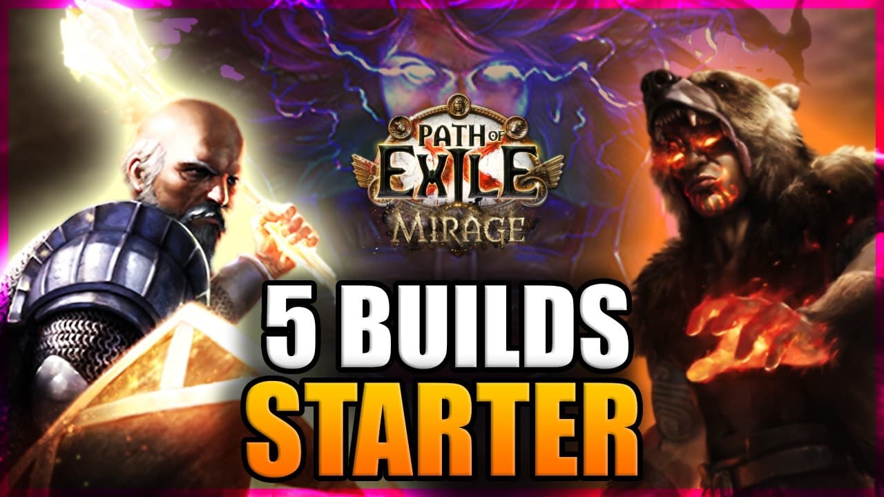 PoE 3.28 — Las 5 BUILDS que recomiendo para STARTER (Liga Mirage)
