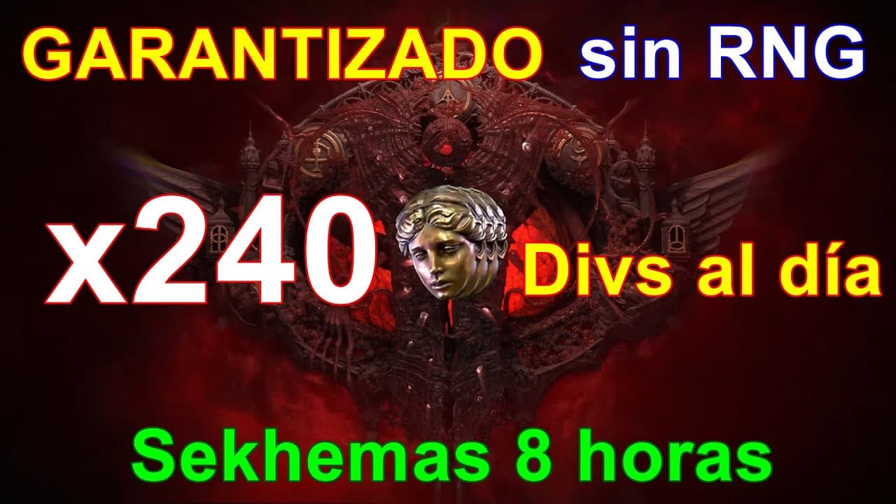 240 DIVINOS AL DÍA en POE 2 — Garantizado con 8h en Sekhemas 0.4.0