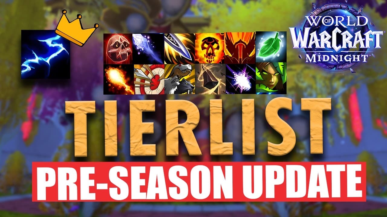 M+ TIERLIST — Pre-Season UPDATE — Ranking ALL SPECS & CLASSES | Midnight