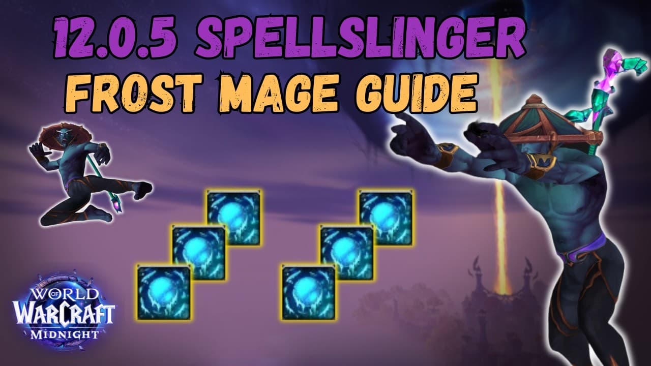 12.0.5 Frost Mage Guide Midnight | ST & AOE Rotation, Basics, Gear