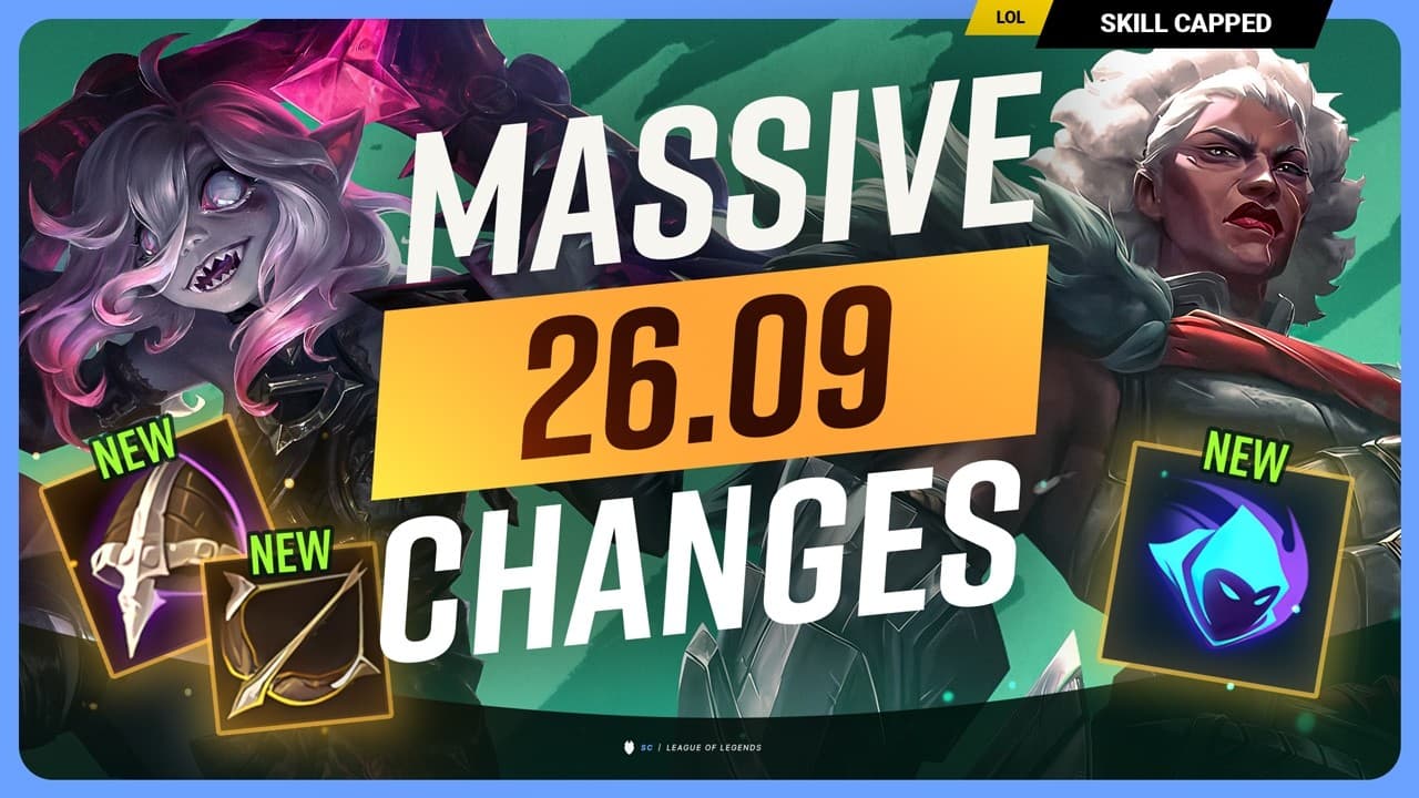 NEW PATCH 26.09 CHANGES: MASSIVE ITEM AND RUNE UPDATE