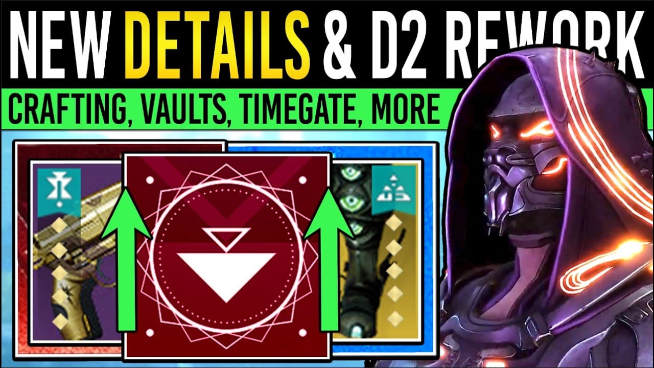 Bungie Confirm Crafting UPGRADE, Vault Increase, NO Timegating, Content Rework, NEW Info | Destiny 2