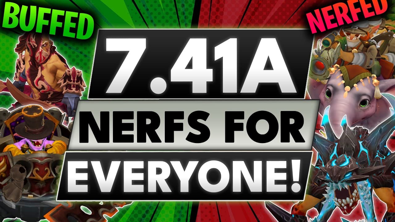 NEW PATCH 7.41a FULL CHANGES - Massive Hero Buffs & Nerfs