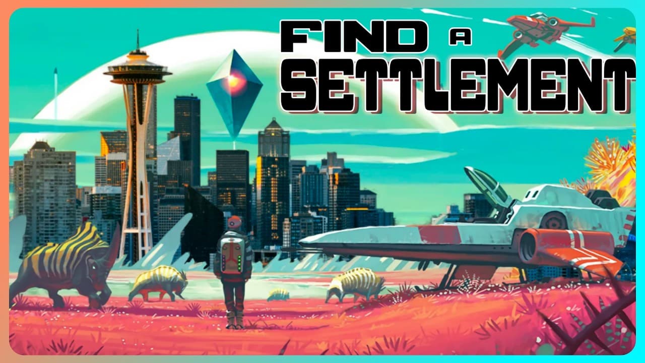 BEST Way to Find a Settlement | No Man's Sky