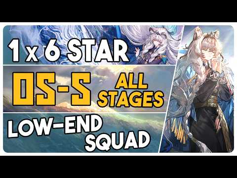 OS-S-1 to 5 + Challenge Mode | Low End Squad |【Arknights - アークナイツ】
