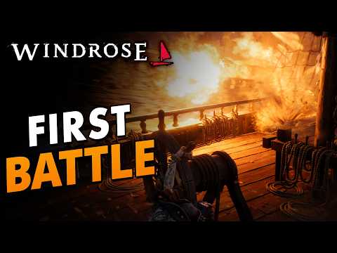DAY 4 in WindRose | Our First Real Ship Battle