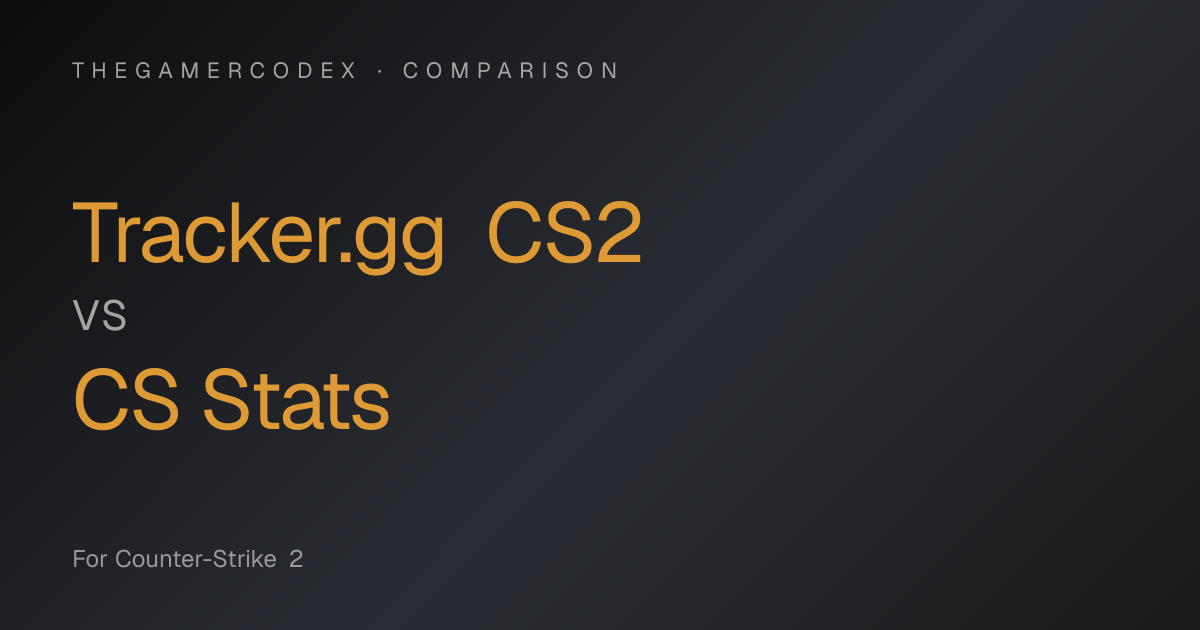 Tracker.gg CS2 vs CS Stats — which match-history tracker to use ...
