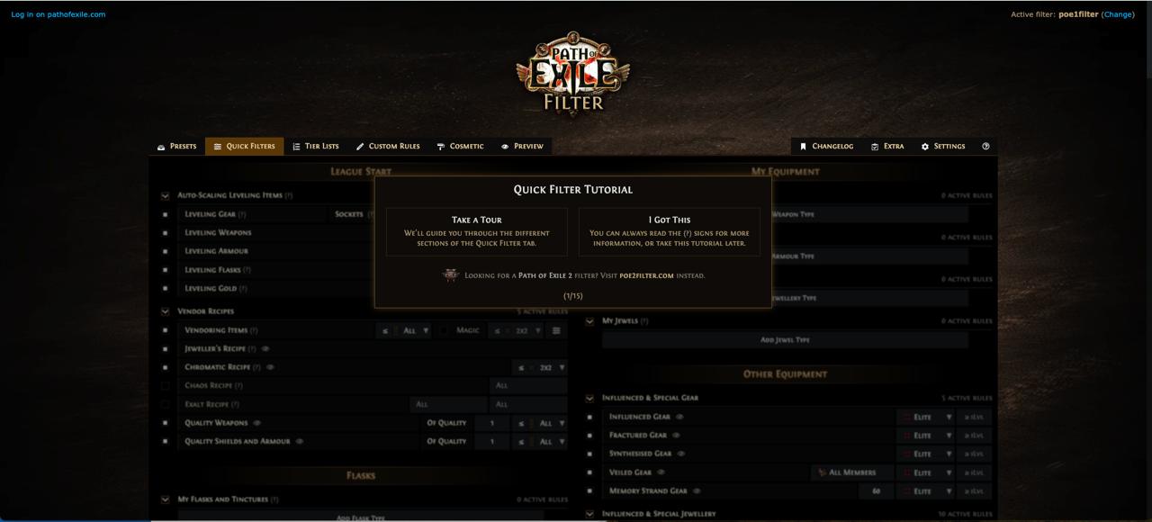 PoE Filter screenshot 2