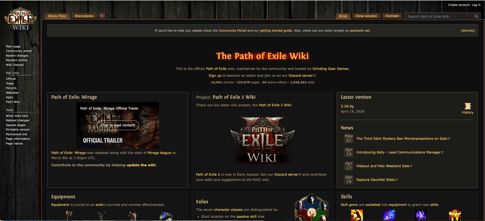 Path of Exile Wiki screenshot 1