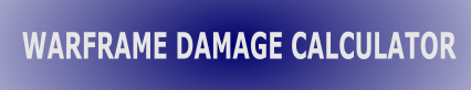 Warframe Damage Calculator logo